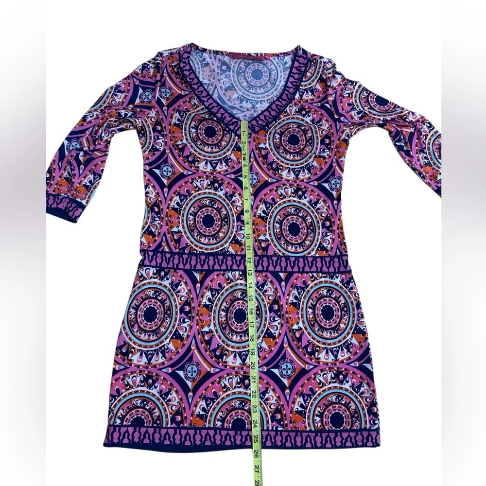 Macbeth Collection by Margaret Josephs Colorful Dress size Small